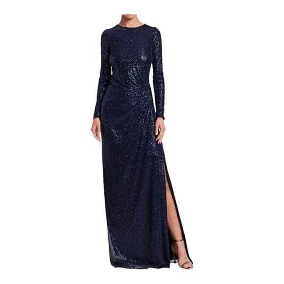 Teri Jon by Rickie Freeman Sequin Embellishments Column Gown size 4 NWT - Picture 6 of 9
